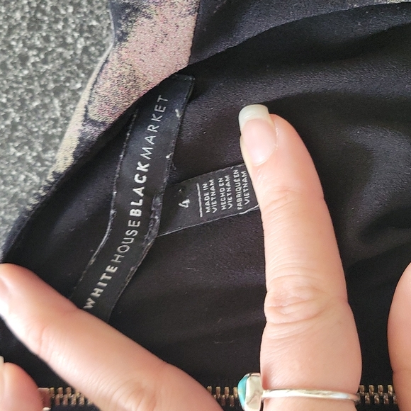 WHBM Professional floral bell sleeve dress 4 - Picture 5 of 6